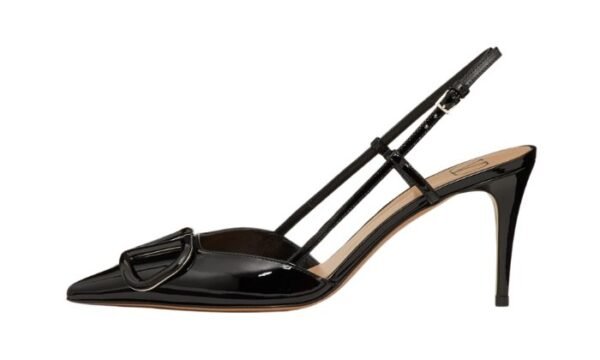 DÉCOLLETÉ SLINGBACK VLOGO SIGNATURE IN VERNICE 80MM