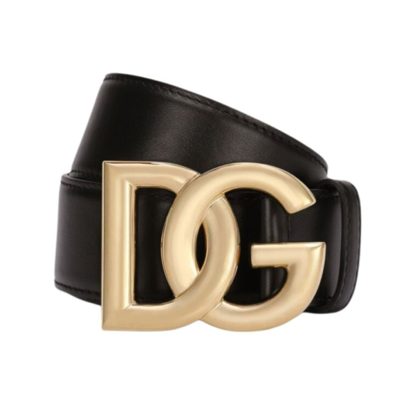 CINTURA IN VITELLO CON LOGO DG