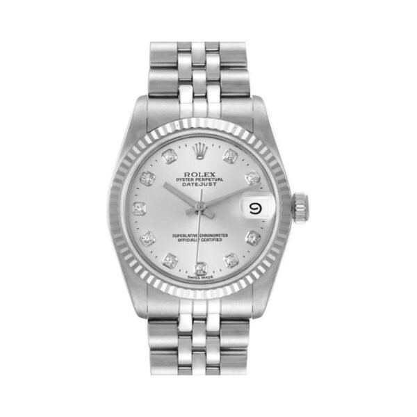 DATEJUST Silver Soleil Diamonds – Full Set DateJust
