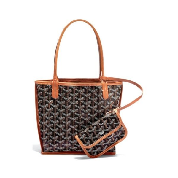 Goyard Anjou Borsa Mini Nero/Naturale