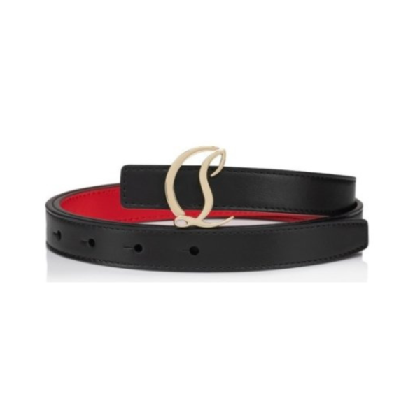 Cintura – Pelle di vitello – Nera e oro