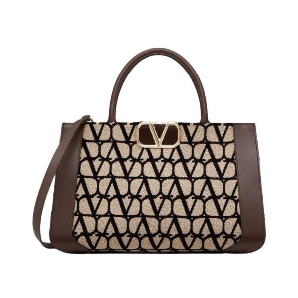 BORSA MEDIA A MANO VLOGO SIGNATURE TOILE ICONOGRAPHE