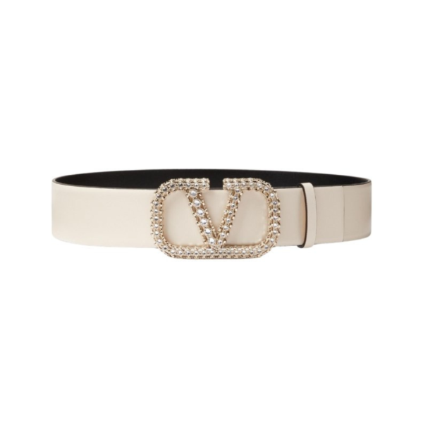 CINTURA REVERSIBILE VLOGO SIGNATURE IN VITELLO LUCIDO 40 MM