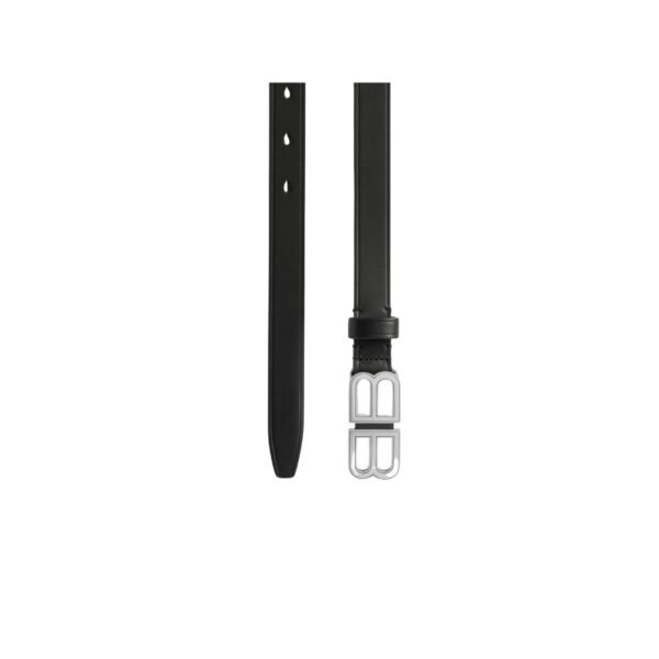 BB Hourglass slim belt for women in black