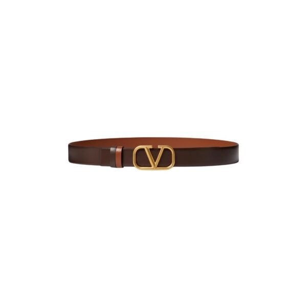 CINTURA REVERSIBILE VLOGO SIGNATURE IN VITELLO 30 MM