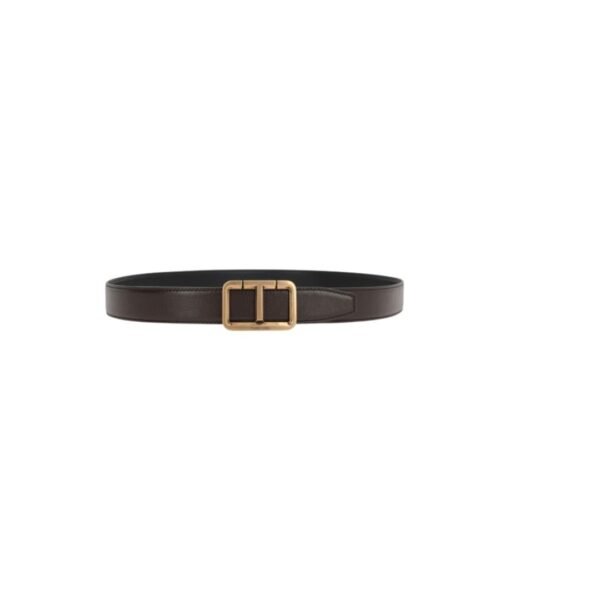 CINTURA T IN PELLE LISCIA