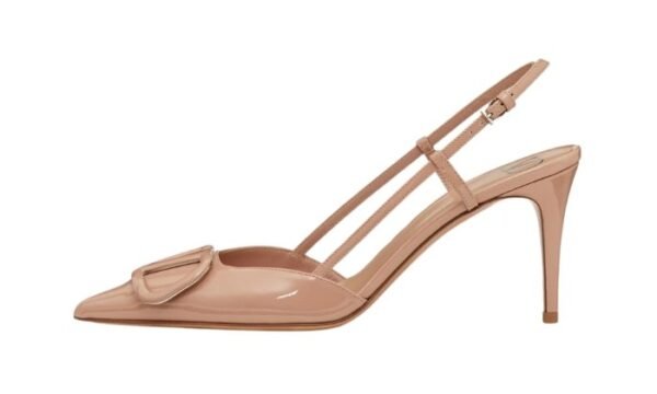 DÉCOLLETÉ SLINGBACK VLOGO SIGNATURE IN VERNICE 80MM