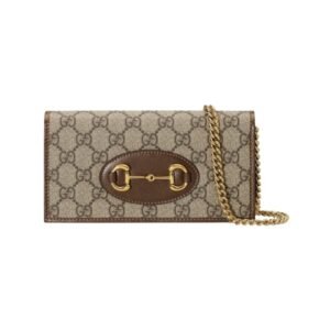 PORTAFOGLIO GUCCI HORSEBIT 1955 CON CATENA