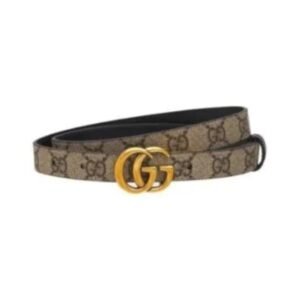 Cintura reversibile GG Marmont in pelle