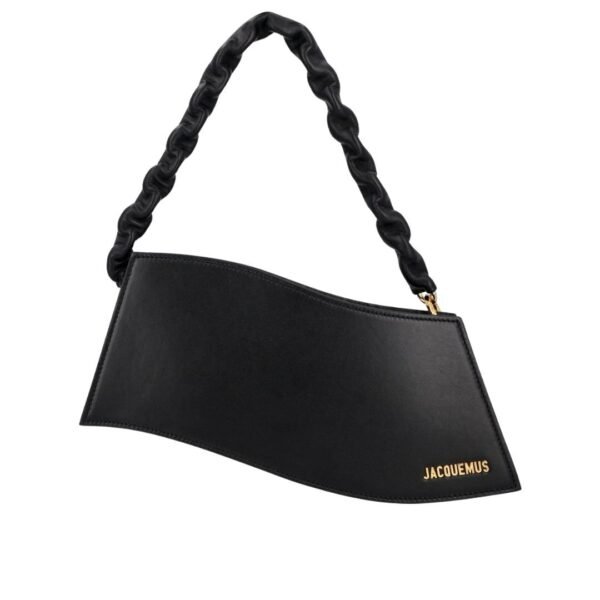 Jacquemus Borsa A Tracolla La Vague Da Donna In Pelle Nera Nero