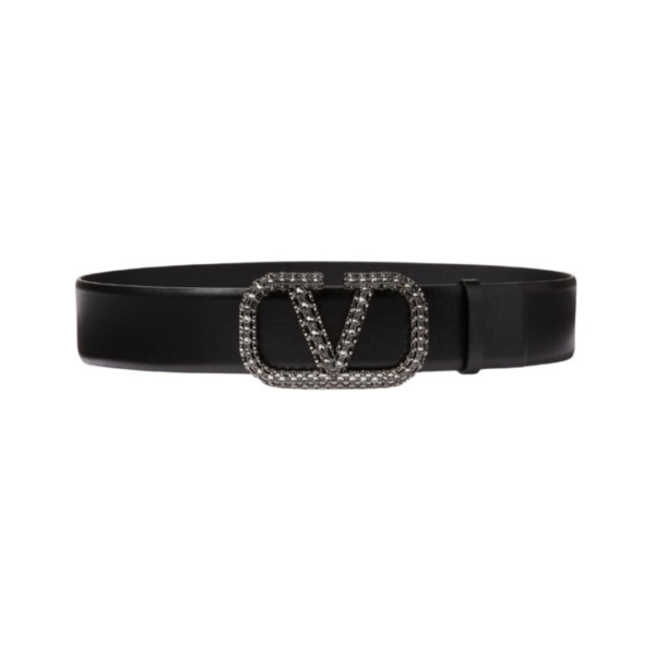 CINTURA VLOGO SIGNATURE IN VITELLO LUCIDO 40 MM