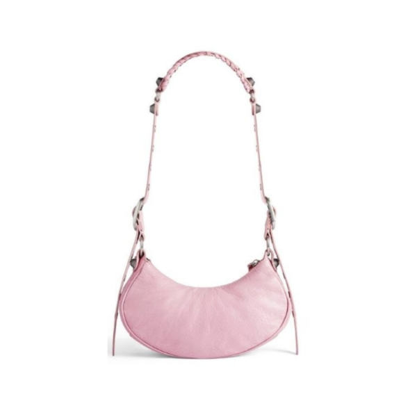 BORSA A TRACOLLA LE CAGOLE XS DA DONNA IN ROSA CHIARO - immagine 3