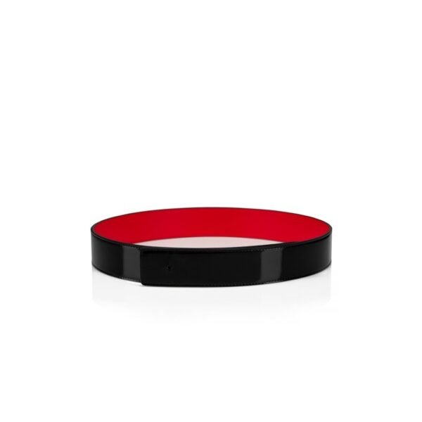 Cinghia per cintura – Vitello verniciato – Nero - immagine 2