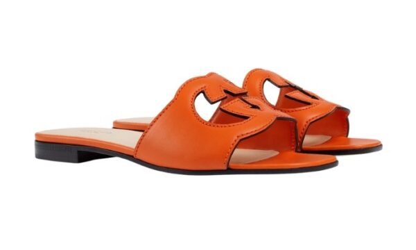 SANDALO SLIDER DONNA CON DETTAGLIO INCROCIO GG CUT-OUT - immagine 2