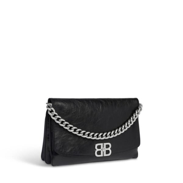 BORSA FLAP BB SOFT GRANDE DA DONNA IN NERO - immagine 2