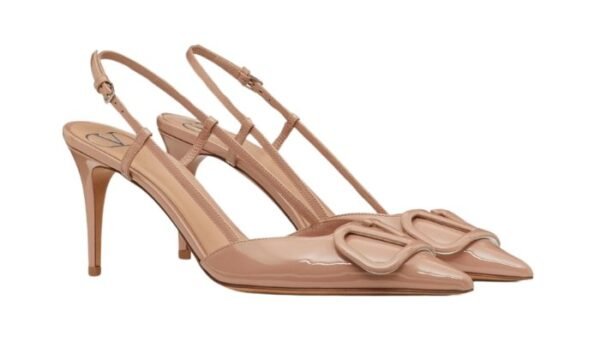 DÉCOLLETÉ SLINGBACK VLOGO SIGNATURE IN VERNICE 80MM - immagine 3