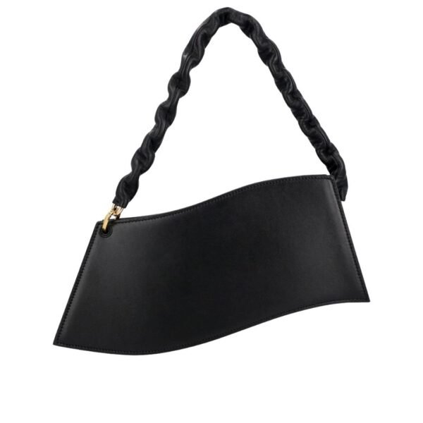 Jacquemus Borsa A Tracolla La Vague Da Donna In Pelle Nera Nero - immagine 2