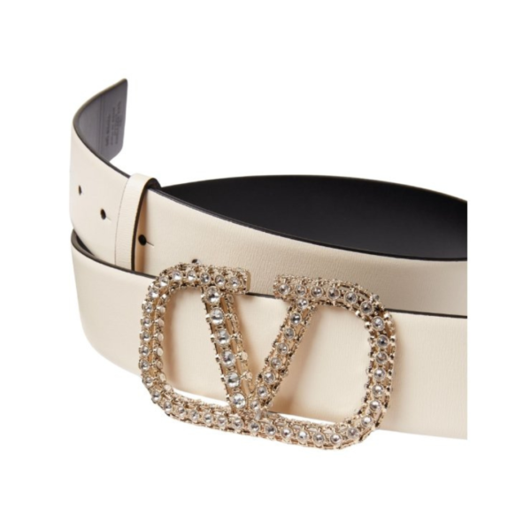 CINTURA REVERSIBILE VLOGO SIGNATURE IN VITELLO LUCIDO 40 MM - immagine 2
