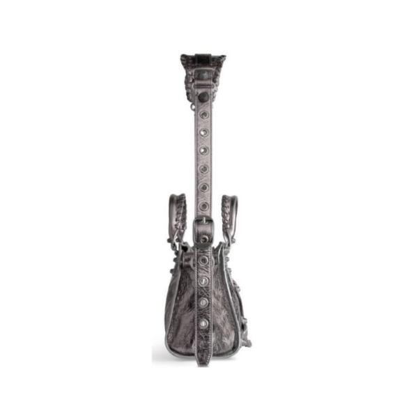 BORSA NEO CAGOLE XS METALLIZZATA DA DONNA IN ARGENTO - immagine 2