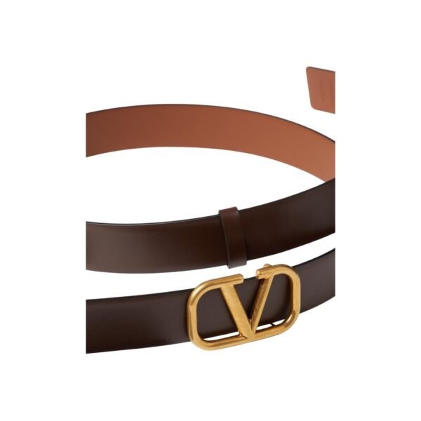 CINTURA REVERSIBILE VLOGO SIGNATURE IN VITELLO 30 MM - immagine 3