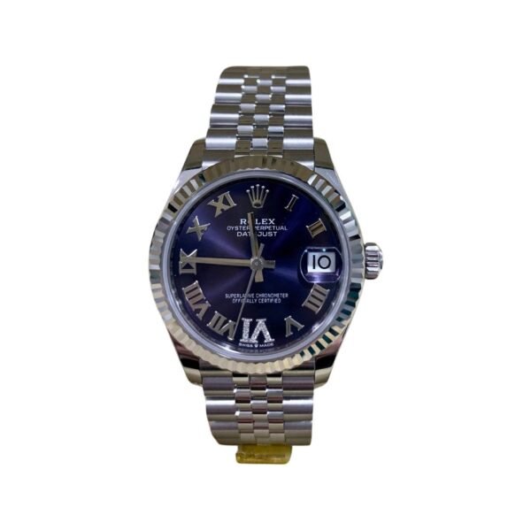 Datejust 31mm Viola Numeri Romani con Diamanti – 2024 DateJust - immagine 3