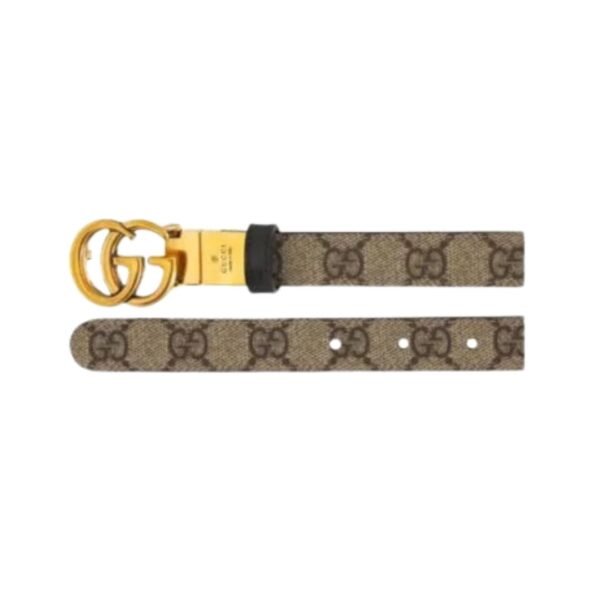 Cintura reversibile GG Marmont in pelle - immagine 2