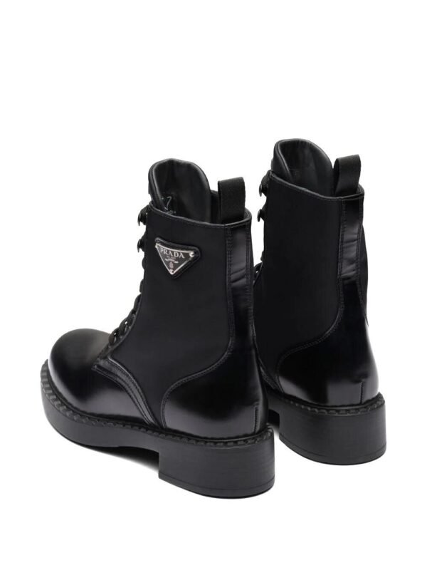 STIVALETTO IN PELLE SPAZZOLATA E RE-NYLON - immagine 3