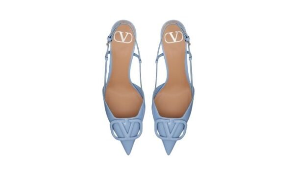 DÉCOLLETÉ SLINGBACK VLOGO SIGNATURE IN VERNICE 80MM - immagine 4