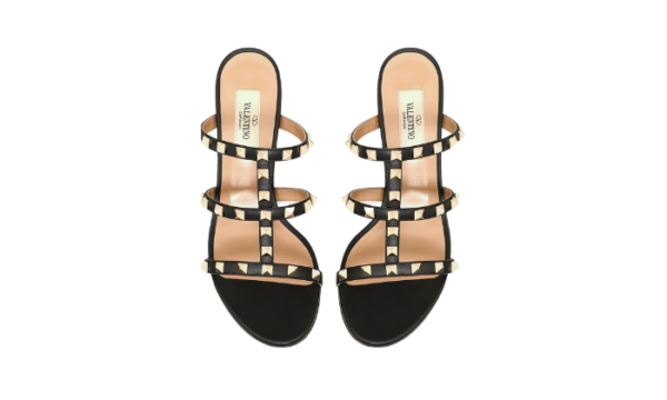 SANDALO SLIDER ROCKSTUD IN VITELLO 60MM - immagine 4