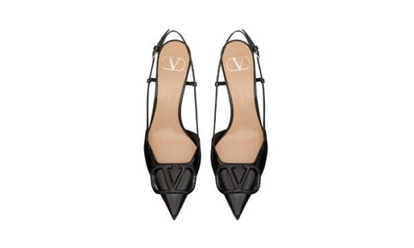 DÉCOLLETÉ SLINGBACK VLOGO SIGNATURE IN VERNICE 80MM - immagine 4