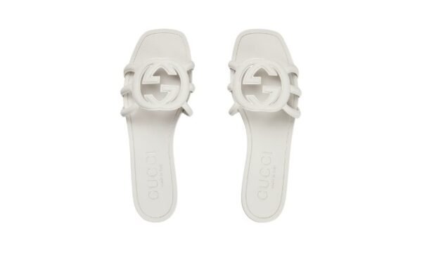 SANDALO SLIDER DONNA CON INCROCIO GG - immagine 4