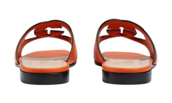 SANDALO SLIDER DONNA CON DETTAGLIO INCROCIO GG CUT-OUT - immagine 4