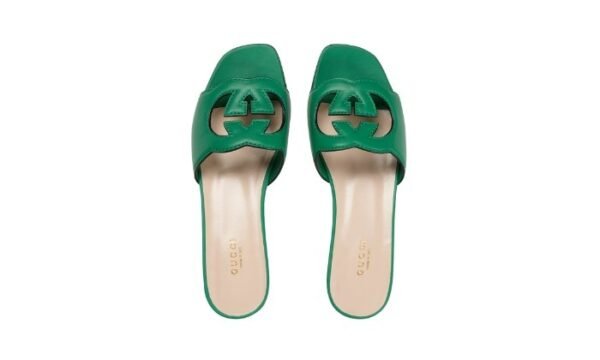 SANDALO SLIDER DONNA CON DETTAGLIO INCROCIO GG CUT-OUT - immagine 4