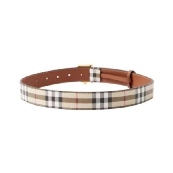 Cintura TB in pelle e Check - immagine 2
