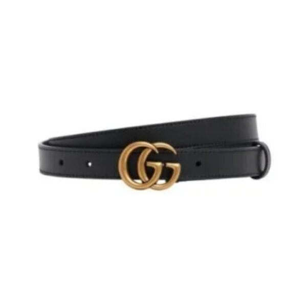 Cintura GG Marmont in pelle 2cm