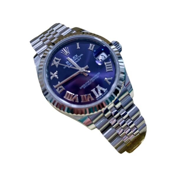 Datejust 31mm Viola Numeri Romani con Diamanti – 2024 DateJust - immagine 4