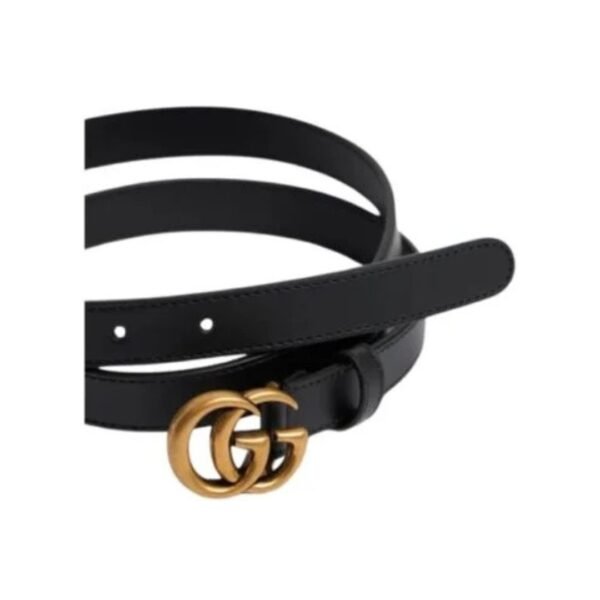 Cintura GG Marmont in pelle 2cm - immagine 2