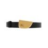 Cintura Shield sottile in pelle